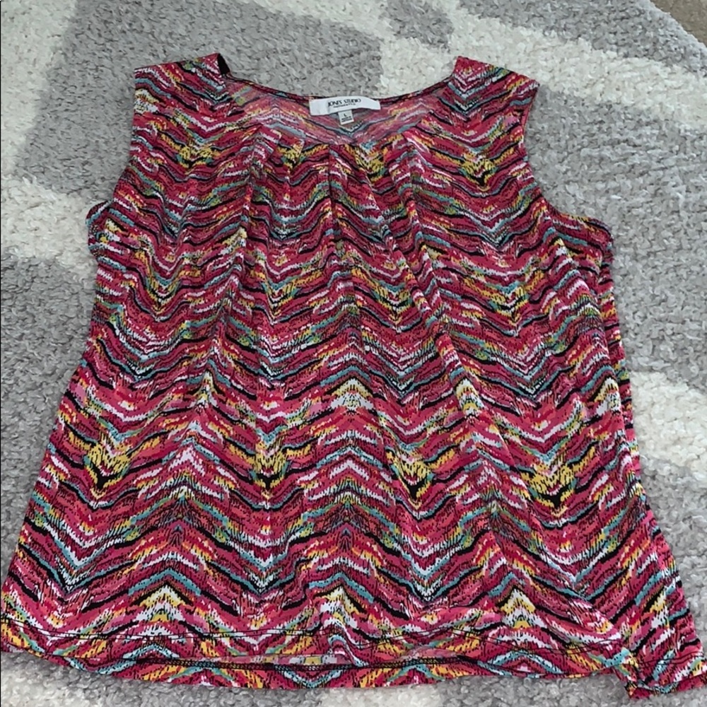 JONES STUDIO WOMENS BLOUSE